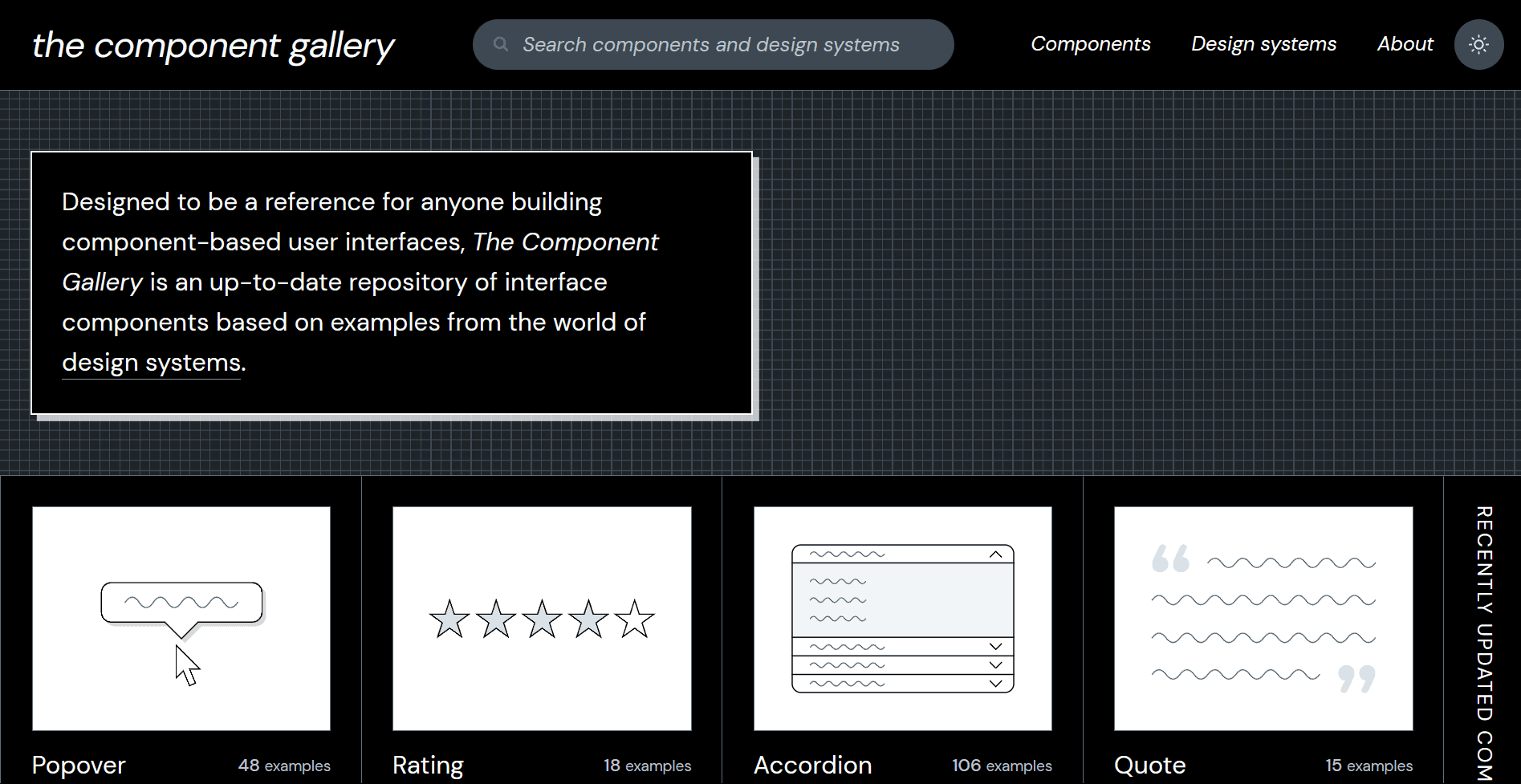 The Component Gallery